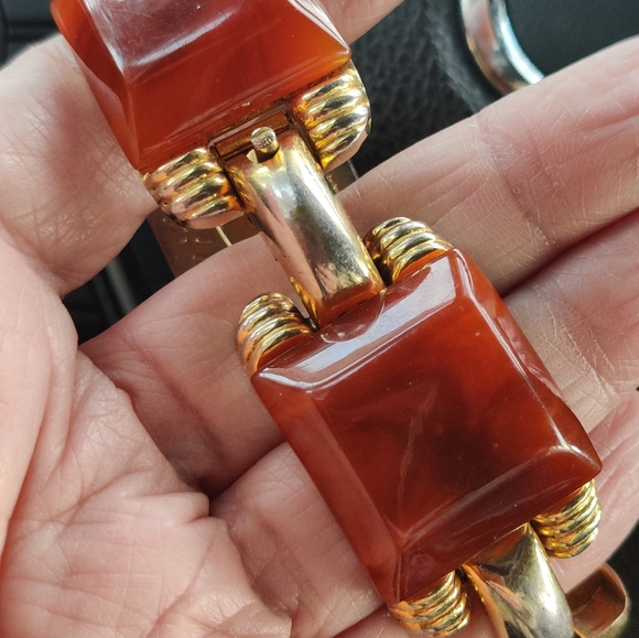 French Art Deco Albert Flamand Bakelite Bracelet - Picture 14 of 14